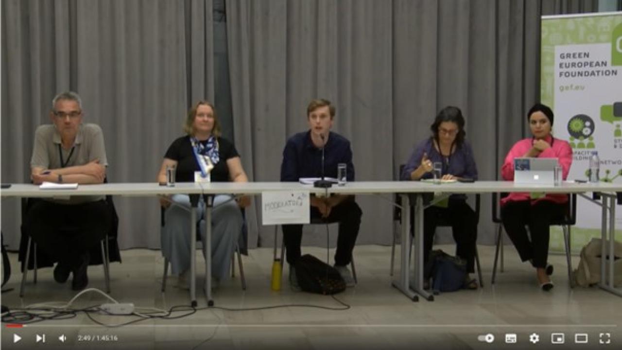 Panel at session ‘Geopolitics of Degrowth’ at the 9th International Degrowth Conference in Zagreb