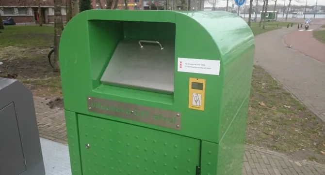 container voor groente-, fruit- en tuinafval