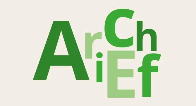 woordbeeld met tekst 'Archief'