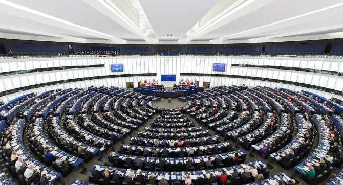 vergaderzaal van het Europees Parlement in Straatsburg
