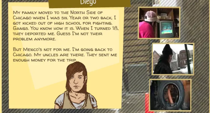 Still uit de game 'The Migrant Trail'