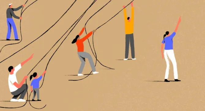 Illustratie over meerdere oplossingen bieden