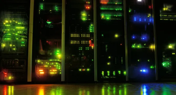 servers in een datacentrum