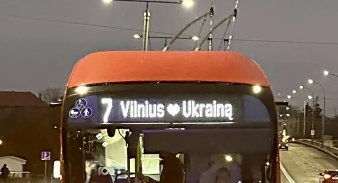Trolleybus in Vilnius, Lithuania