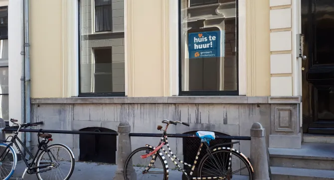 Fietsen voor huis.
