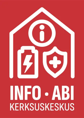Logo van een noodsteunpunt in Estland