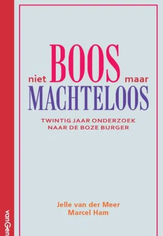 cover van essay 'Niet boos maar machteloos'