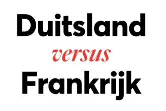 Woordbeeld Duitsland versus Frankrijk