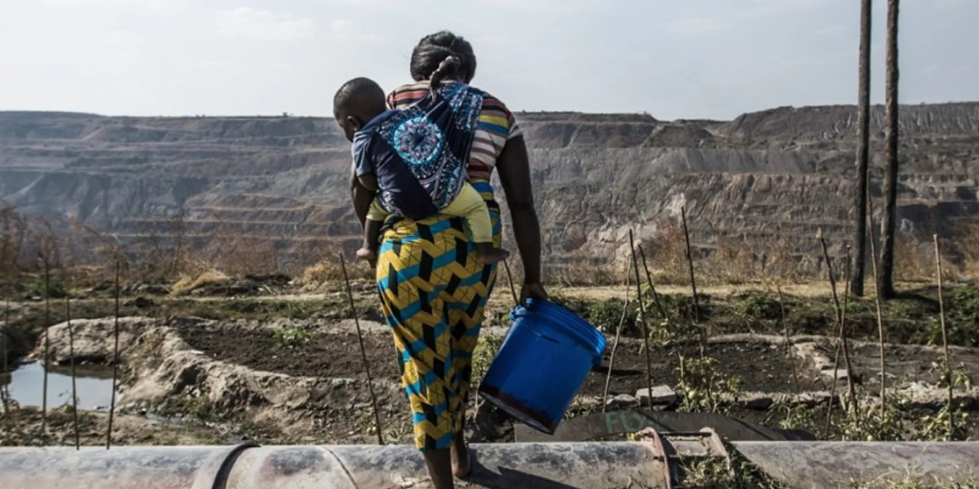 Vrouw in de Zambiaanse Copperbelt