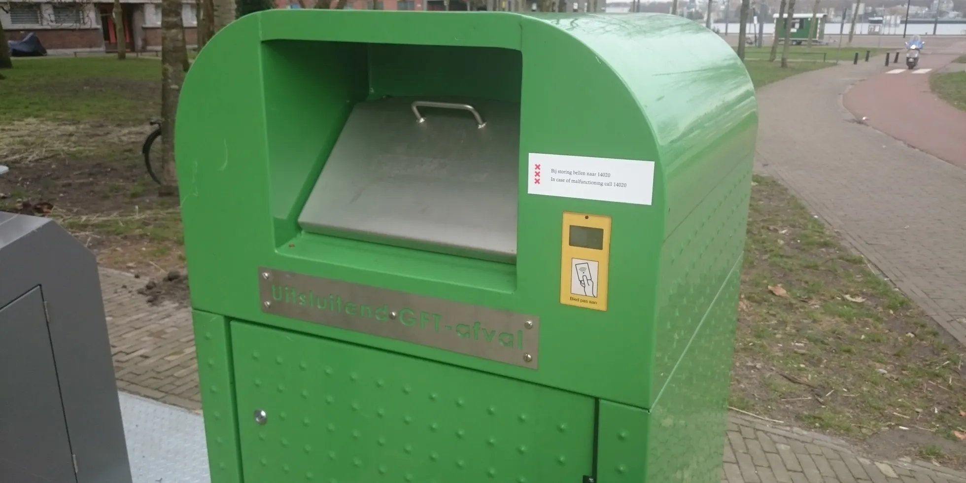 container voor groente-, fruit- en tuinafval