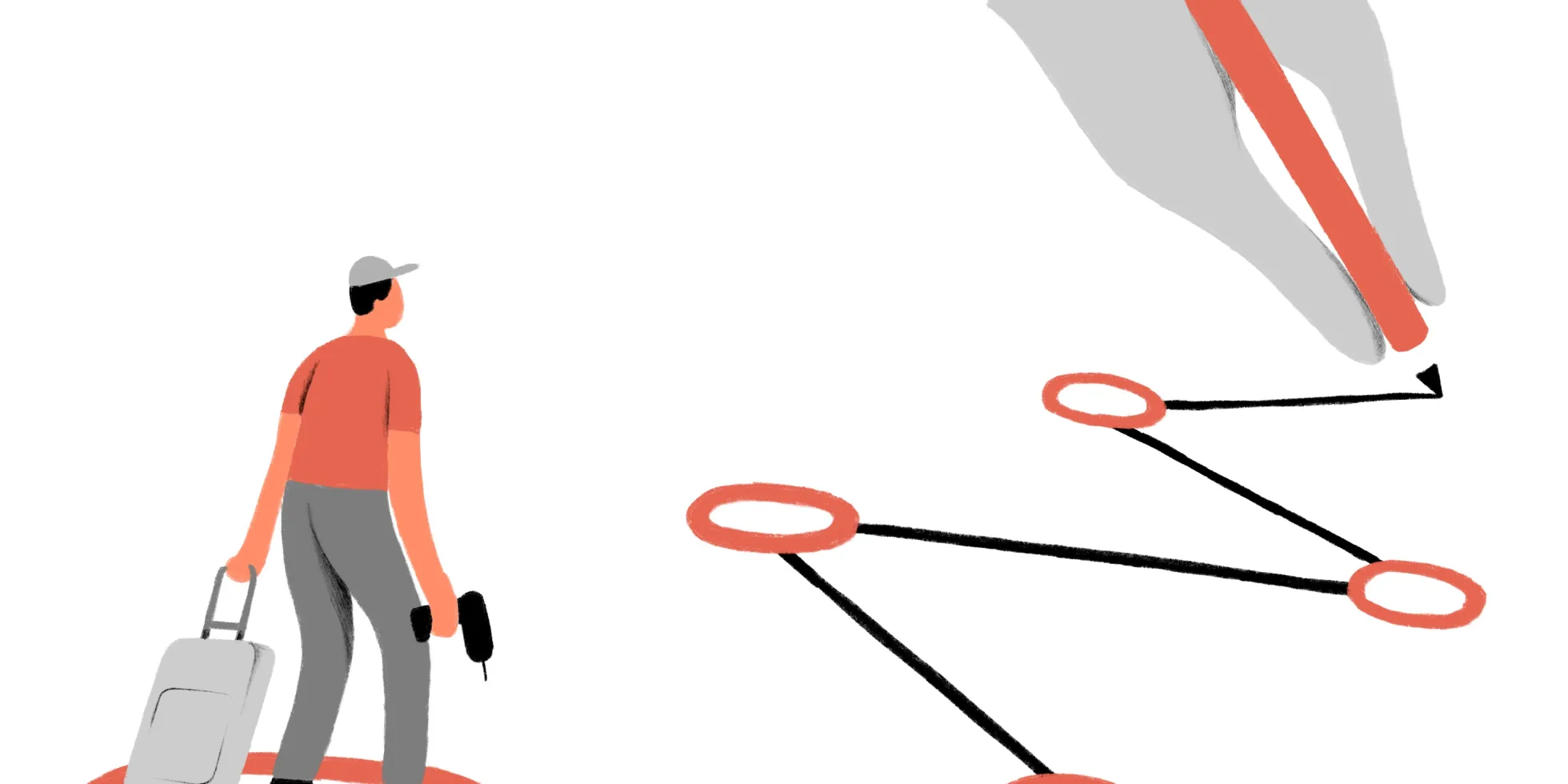 Illustratie over arbeidsmigratie