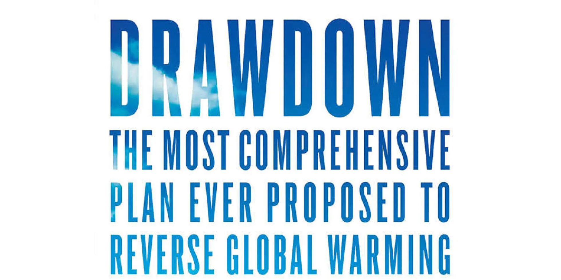 uitsnede van de cover van 'Drawdown'